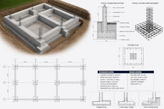 create engineered foundation plans, footing design and structural calculations