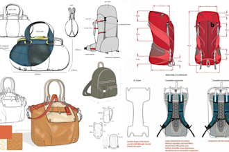 design your backpack handbag duffel bag  purse wallets tech pack and accessories
