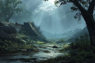 paint an environmental concept art