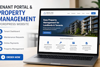 create a tenant portal and property management wordpress website