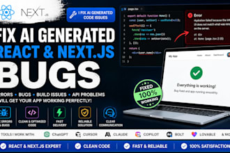 fix bugs in ai generated react and nextjs code