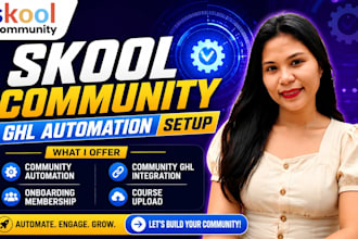 skool community setup skool ghl automation skool community online course manager