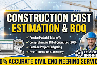prepare boq and professional construction cost estimation