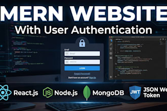 build mern stack website with user authentication and login system