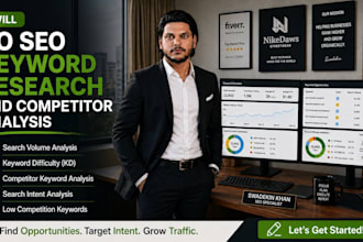 do SEO keyword research and competitor analysis