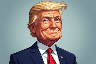 drawing a political satirical cartoon art