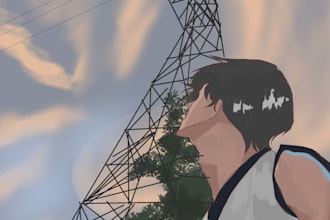 draw anime styled character for your pfp