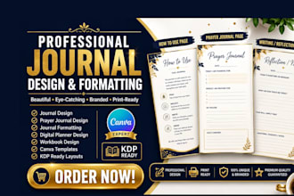 do prayer journal design, prayer journal formatting, canva journal design
