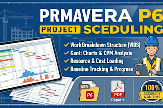 be your primavera p6 expert for construction scheduling
