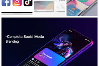 design premium logo  complete social media kit for your brand