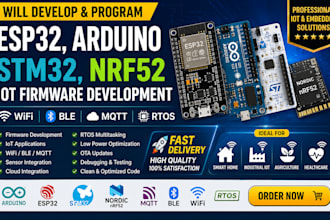 program esp32, arduino, nrf52 firmware for iot, ble, wifi, mqtt systems