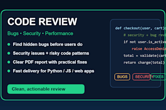 review your code and find bugs, security issues, and fixes