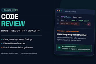 review your code for bugs and security vulnerabilities