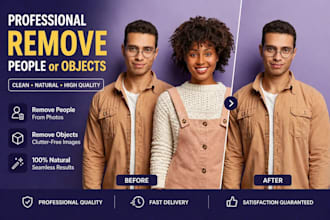 do professional photo object removal and photo retouching