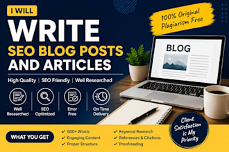 create SEO optimized blog content for your business