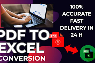 convert pdf to excel with accurate data entry