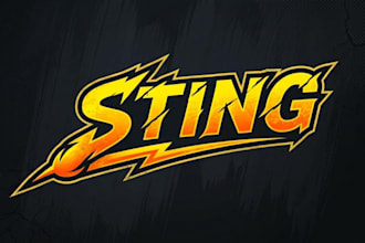 design a sharp and impactful sting logo for your brand