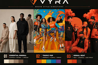 create your fashion brand mood, colors and style directions
