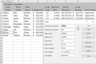 do data entry excel and accounting entries