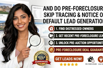 do pre foreclosure skip tracing and notice of default lead generation