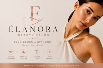 design a modern and elegant feminine logo for your brand
