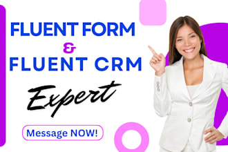 setup and fix fluent form, fluentcrm, for website automation