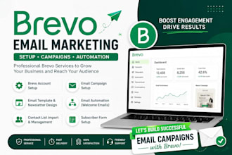 setup brevo email campaigns, newsletters and automation