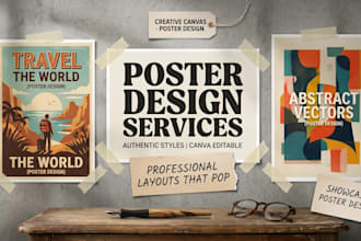 design creative social media posters or flyers using canva