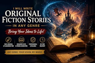 write original fiction stories in any genre