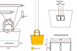 design bag tech pack for all types of bag, duffle bag tech pack
