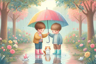 create book illustrations in watercolor