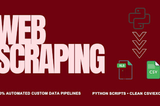 build a custom python web scraper for data extraction