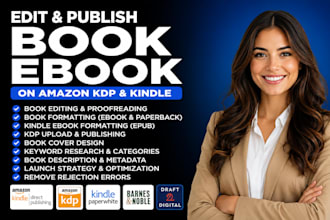format edit and publish book ebook on amazon kdp kindle ebook kdp upload