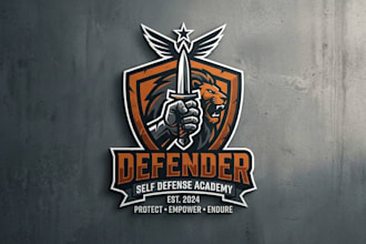 design a strong and professional self defense logo for your brand