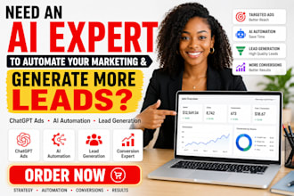 be your openai manager expert, set chatgpt ads, ai automation chatgpt marketing