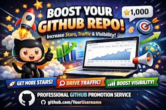promote your github, boost stars, traffic, and visibility,