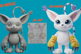 convert 2d image to 3d printable stl file model, 3d model for 3d printing 3mf
