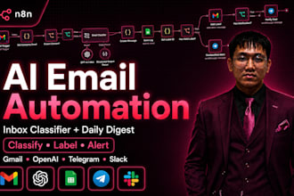 build an ai email automation system with n8n