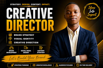 be your creative director for brand strategy, visual identity and branding