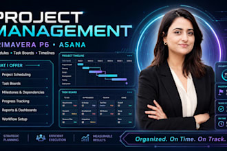create project schedule in primavera p6 and asana