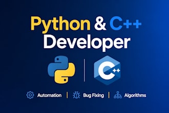 do any python and cpp programming tasks or projects