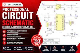 design professional circuit schematic for your electronic product idea
