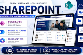build sharepoint intranet employee portal and workflow automation solutions