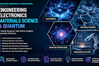 do engineering research, electronics, material science and quantum