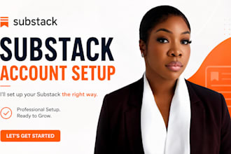 fully setup substack account manage substack newsletter design substack setup