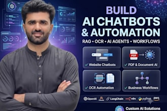 build an ai chatbot, rag app, ocr automation or ai agent