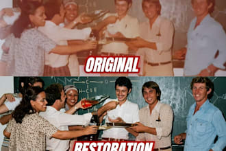 professionally restore, enhance, and colorize your old photos