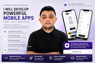 develop professional backend and mobile architecture