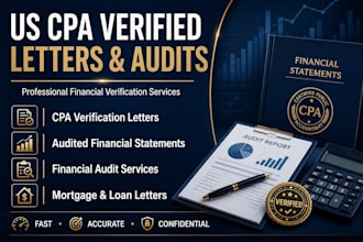 prepare audited financials and verify as licensed CPA
