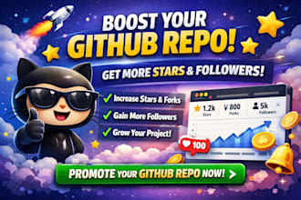 genuinely do github promotion github repository for more stars followers